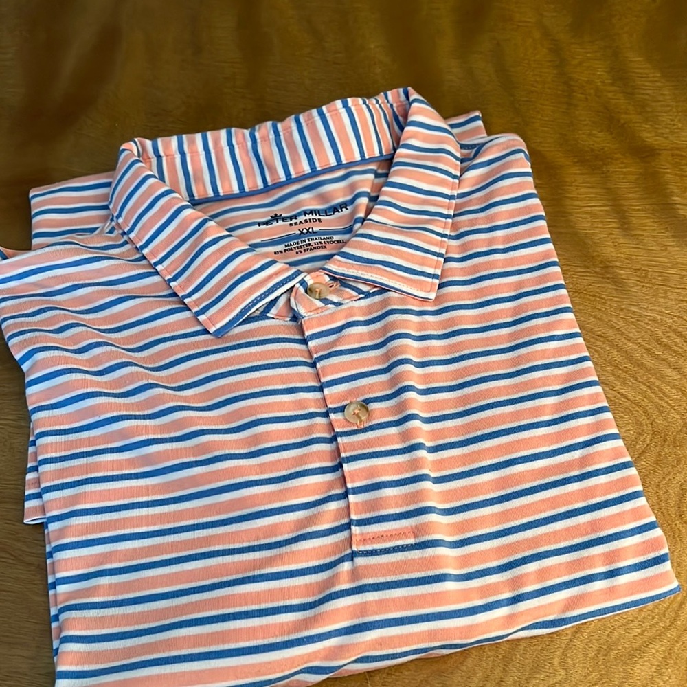 Peter Millar Short-Sleeve Casual 1/4-Button Up